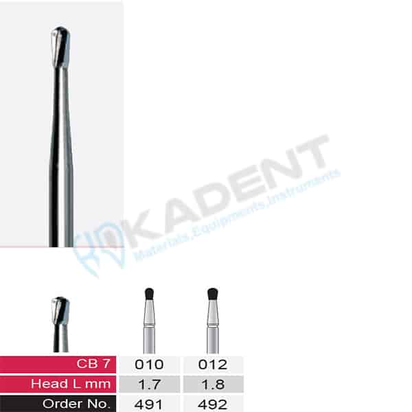 فرز کارباید دسته 19mm (جهت استفاده توربین) CB7– VerDent