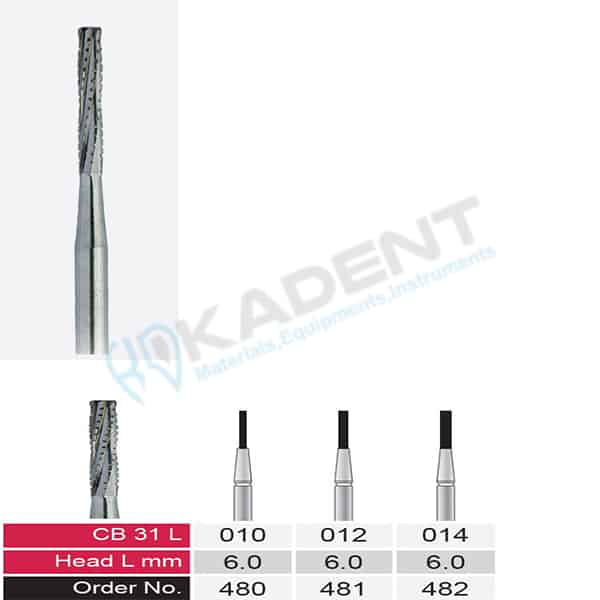 فرز کارباید دسته 19mm (جهت استفاده توربین) CB31L– VerDent
